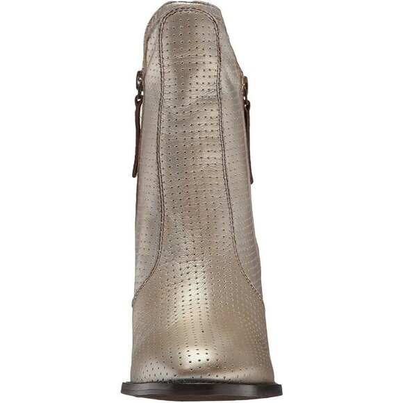 Seychelles Around The World Women's 9 M Silver Ankle Booties Suede Zipper Boots - Picture 2 of 7